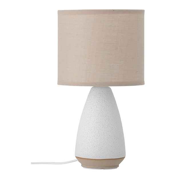 Bílá/béžová stolní lampa s textilním stínidlem (výška 27,5 cm) Paprica – Bloomingville