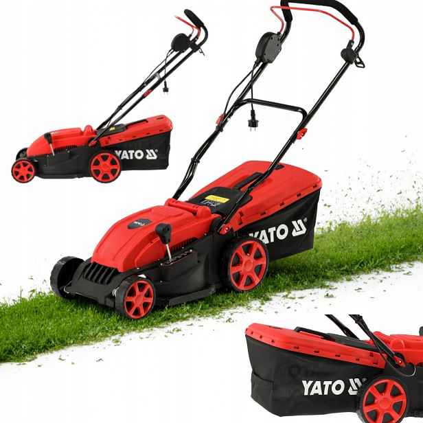 Elektrická Sekačka Na Trávy 1600W 36CM Koš 45L Regulace Yato YT-852082