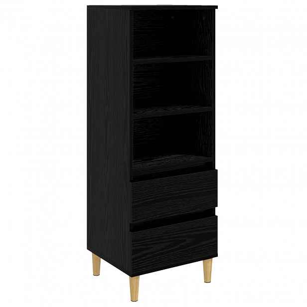vidaXL Vysoký bufet Černý dub 40 x 36 x 110 cm Kompozitní dřevo