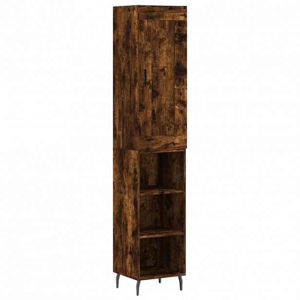 vidaXL Skříň highboard kouřový dub 34,5 x 34 x 180 cm kompozitní dřevo