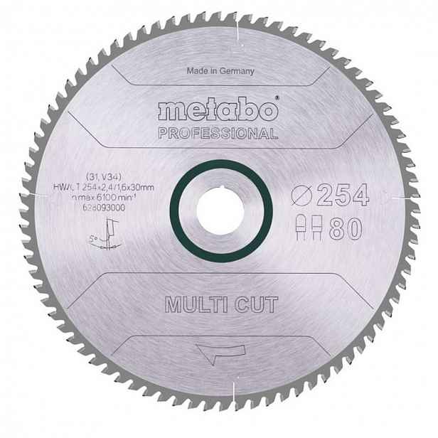 Metabo - Pilový kotouč 254x30 mm, 80 zubů 628093000