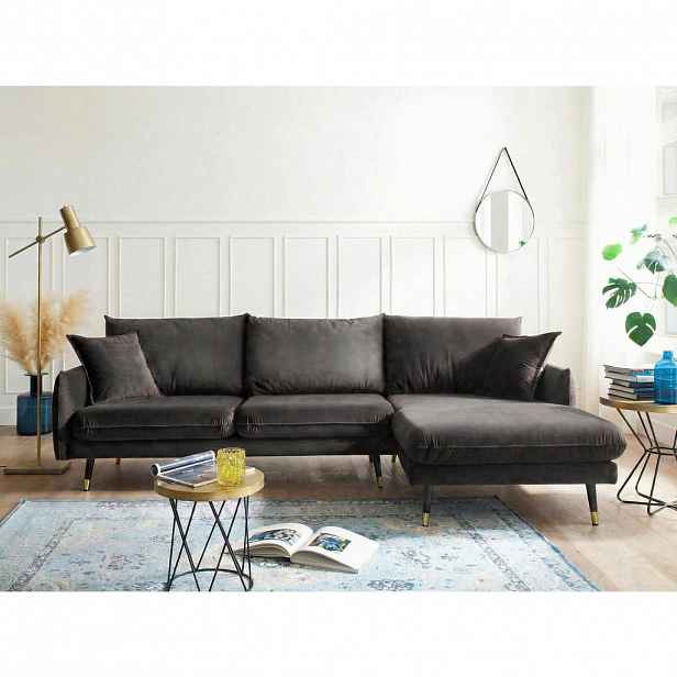 MID.YOU ROHOVÁ SEDAČKA, textil, antracitová