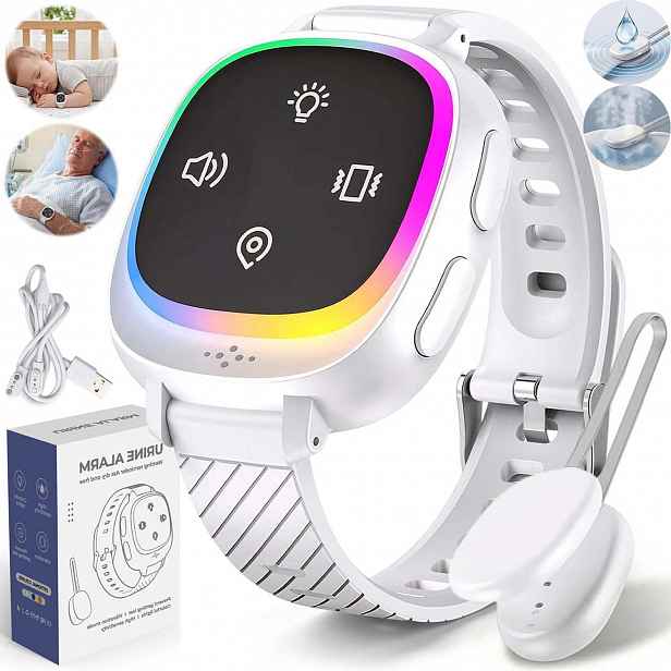 Alarm Probuzení Nočního Namáčení Nastavitelný Pásek Na Zápěstí Bílý