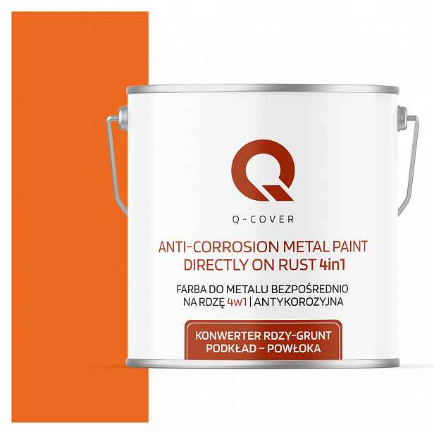 Barva Na Kov Na Rez Plech 4v1 Červená Oranžová Ral 2008 Mat 5L