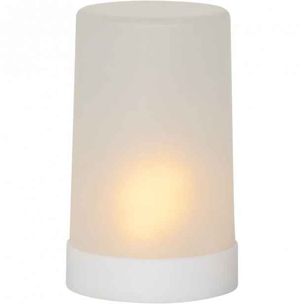 Bílá LED venkovní světelná dekorace Best Season Candle Flame, výška 14,5 cm