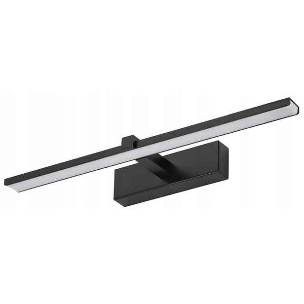 Koupelnová Lampa Led koupelnové nástěnné svítidlo nad zrcadlo skříňku 8W 40cm Černá