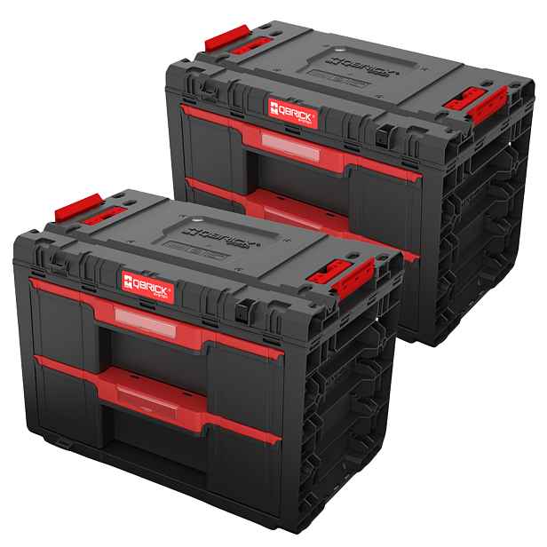 Qbrick System Prime DRAWER2 Toolbox Basic Kufr na nářadí x2