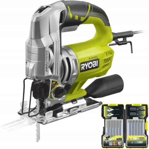 Ryobi Elektrická přímočará pila RJS850-K 600W sada pilových listů 20 Ks