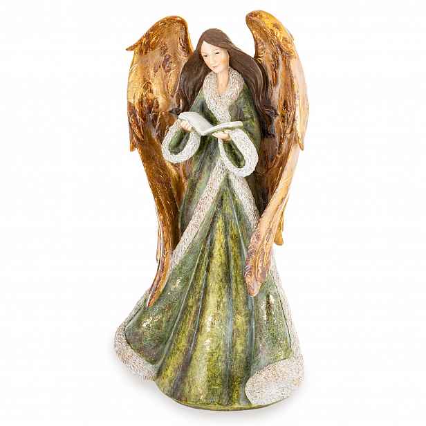 Vánoční figurka anděl plast 52,5x26,5x21 cm