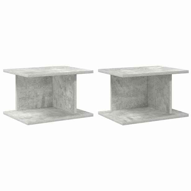 vidaXL Noční stolek 2 ks Betonově šedá 40 x 30 x 25 cm