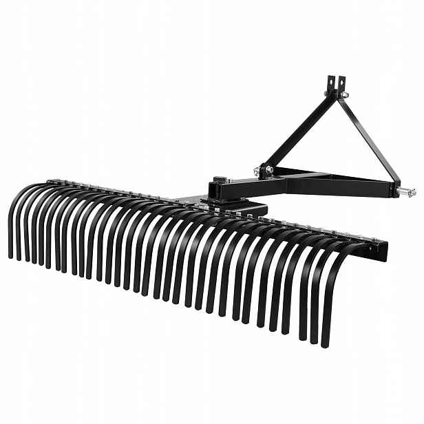 Vertikutátor pro traktor 152 cm, 32 ocelových zubů pro trávník a zahradu