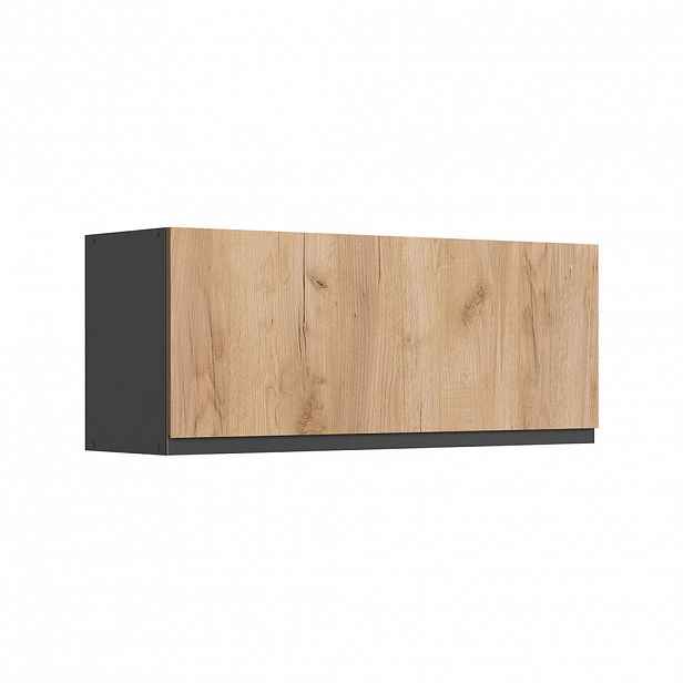 Vicco VĚŠÁK NA STĚNU R-Line, Zlatý mocný dub/Antracit, 100 cm Plochý