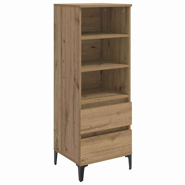 vidaXL Vysoký bufet Dub artisan 40 x 36 x 110 cm Kompozitní dřevo