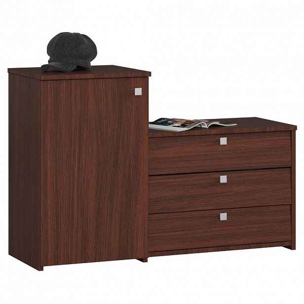 RAUMHIRSCH FURNITURE SKŘÍŇ NA BOTY Tmavě hnědá 68/98,4/33