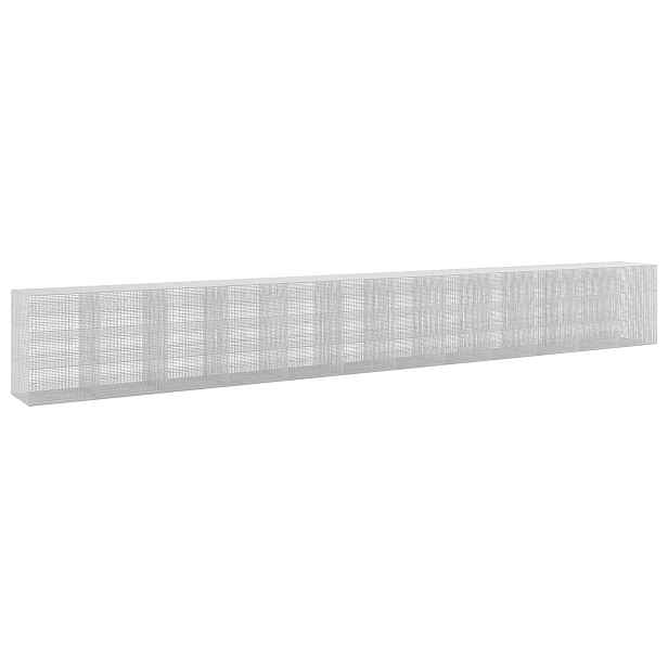 vidaXL Gabion s drátem 3,5 mm a síťkou 5x2,5 cm 1200x100x150 cm