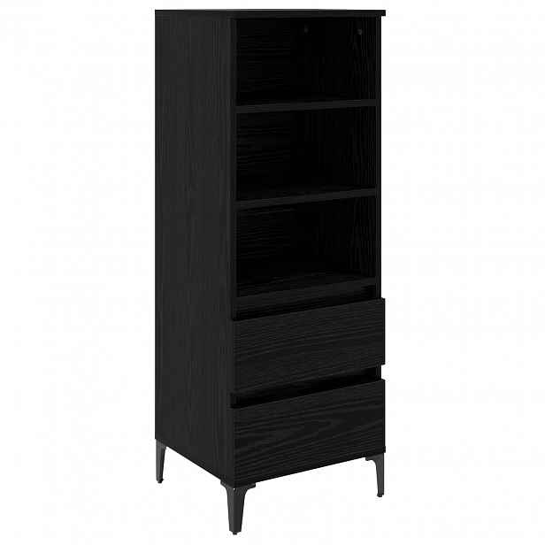 vidaXL Vysoký bufet Černý dub 40 x 36 x 110 cm Kompozitní dřevo