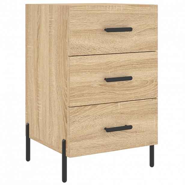 vidaXL Noční stolek dub sonoma 40 x 40 x 66 cm kompozitní dřevo