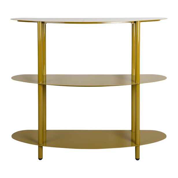 Khaki kovový regál 90x82x28 cm Paris – Leitmotiv