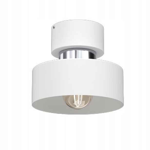 Stropní svítidlo bílá chrom kulatá 20 cm do obývacího pokoje ložnice Luminex
