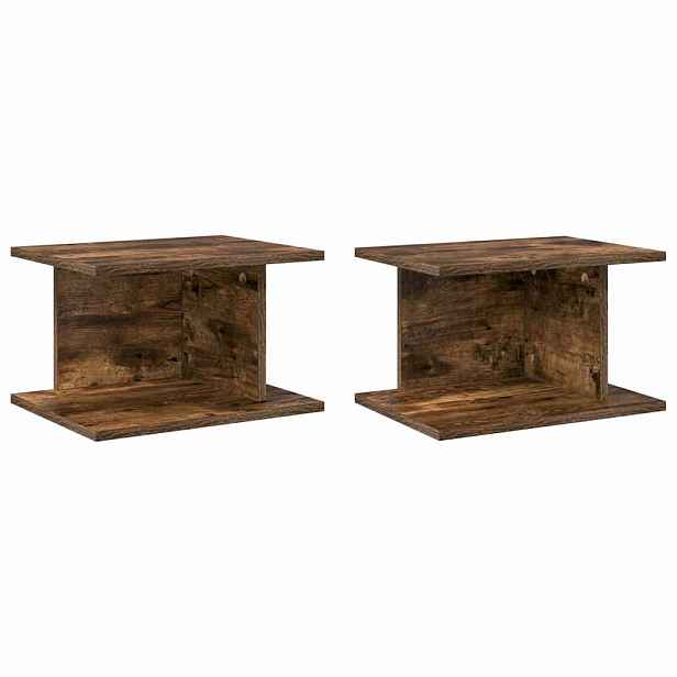 vidaXL Noční stolek 2 ks Kouřový dub 40 x 30 x 25 cm Kompozitní dřevo