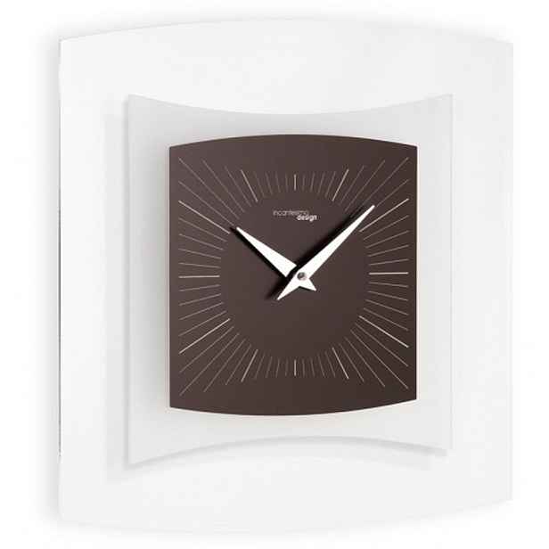Designové nástěnné hodiny I059CL chocolate IncantesimoDesign 35cm