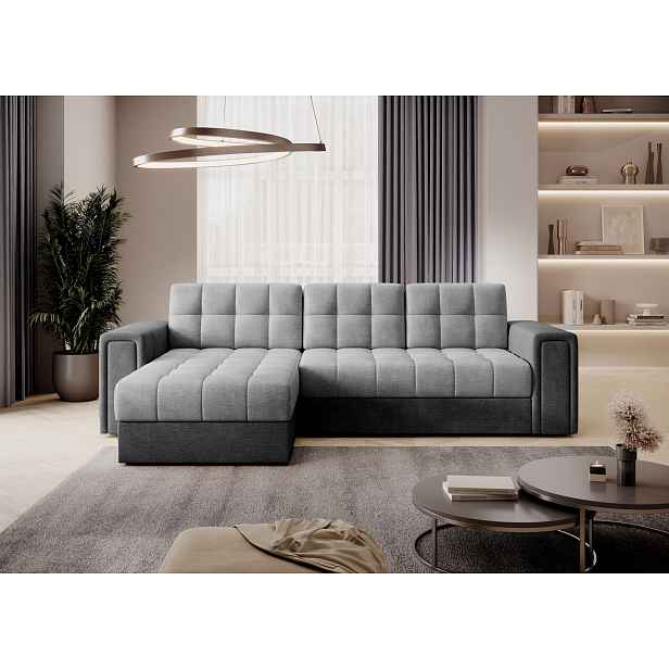 Designová sedací souprava THALASSA - světle šedá / tmavě šedá