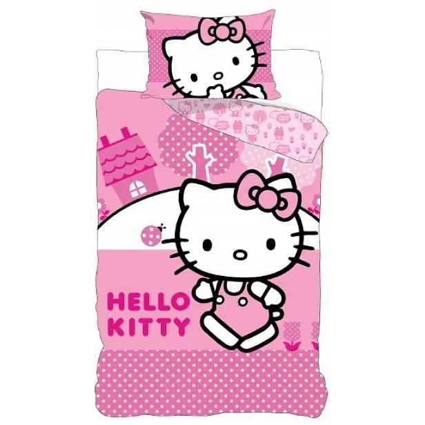 Povlečení Bavlněné 140x200 Hello Kitty Kočky