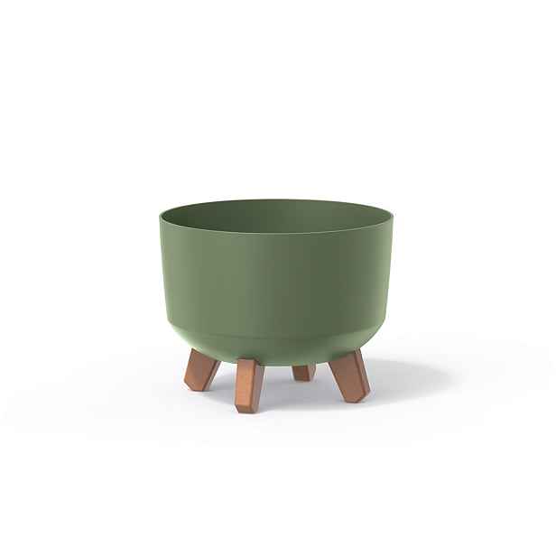 Prosperplast Květináč Gracyeen III zemitě zelený, varianta 29 cm