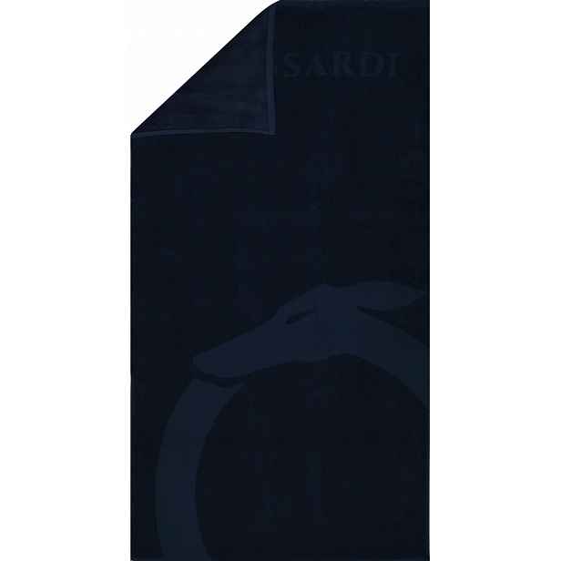 Trussardi Osuška Na Pláž TRU2MTW01 Navy velká plážová osuška tmavě modrá