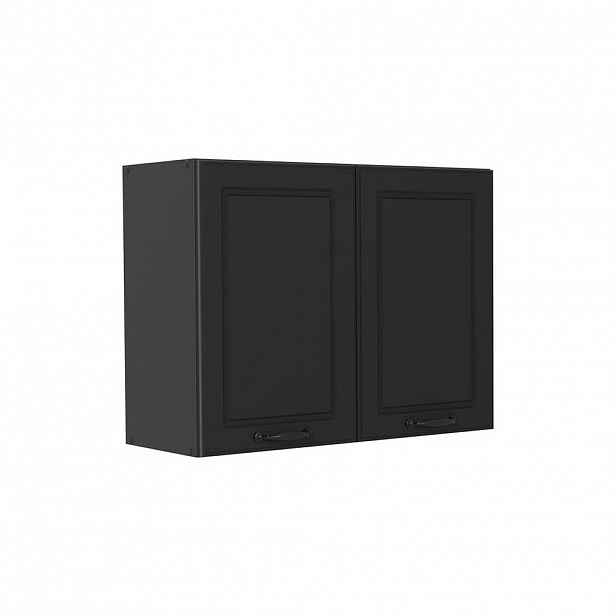 Vicco SKLENĚNÁ KUCHYŇSKÁ SKŘÍŇKA R-Line, Antracitový venkovský dům/Antracit, 80 cm