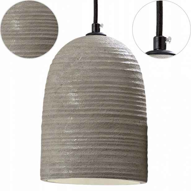 Závěsná Lampa Z Cementu Šedá Loftová Moderní E27 Do Jídelny Obývacího Pokoje Kuchyně