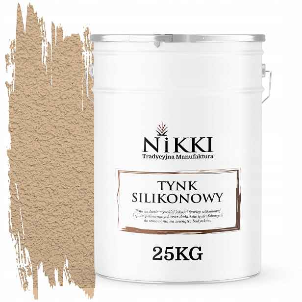 Silikonová Omítka Fasádní Béžová Barva F445 25KG Struktura "baránek" Zrno 1.5mm