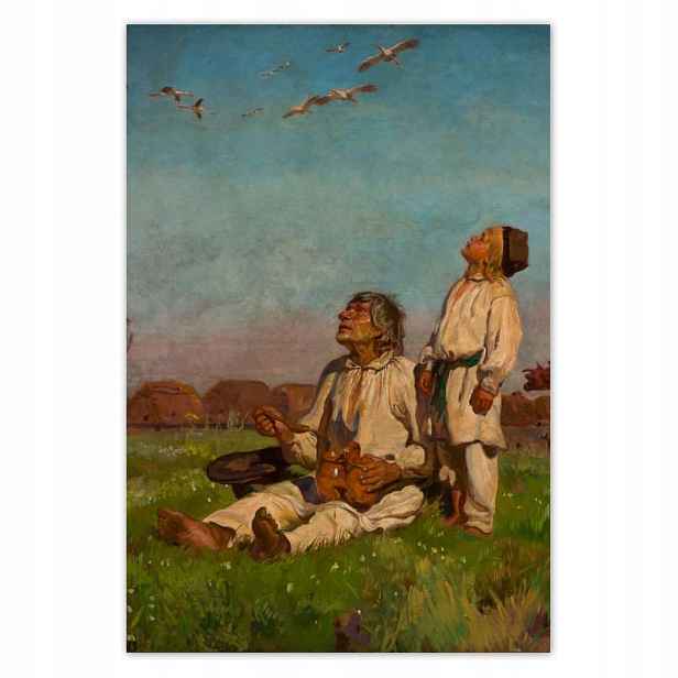 Plakáty 125x185 Józef Chełmoński Čápi