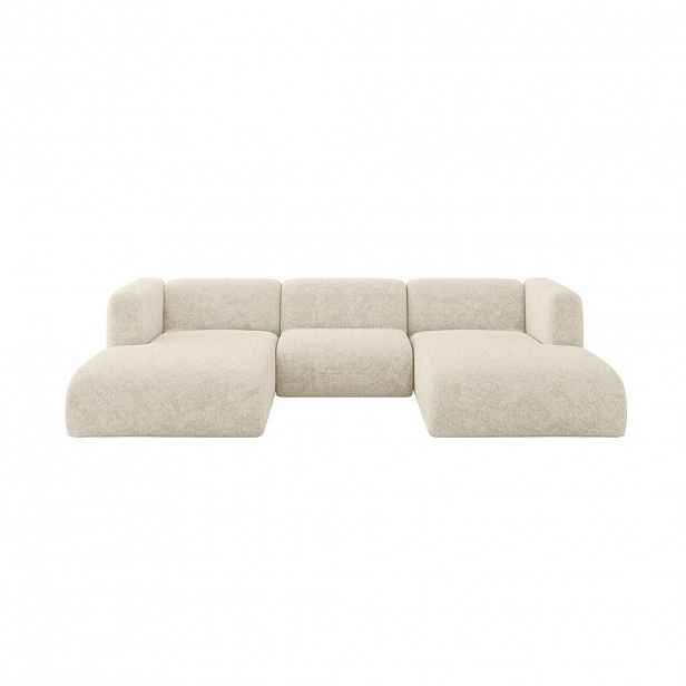 ALTDECOR SEDACÍ SOUPRAVA DO U MIRA-U1 317x179x70 Krémová Velur
