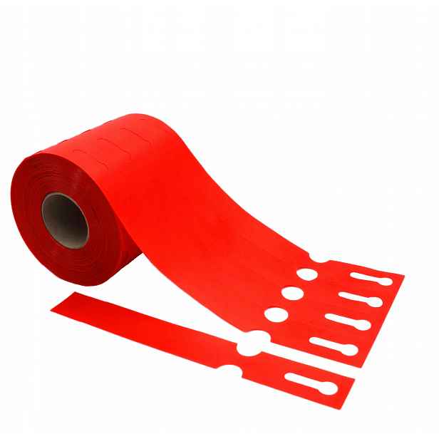Smyčkové zahradnické/sadové etikety Červené 200x25mm (25x200) 5000ks