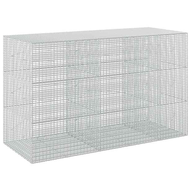 vidaXL Gabion s drátem 3,5 mm a síťkou 5x2,5 cm 250x100x150 cm