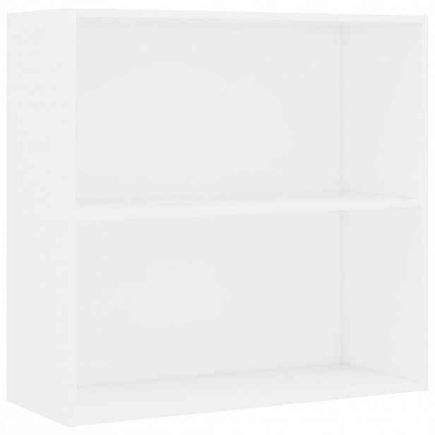 vidaXL Knihovna bílá 80x30x76,5 cm kompozitní dřevo