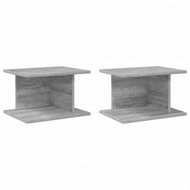 vidaXL Noční stolek 2 ks Šedý Sonoma 40 x 30 x 25 cm Kompozitní dřevo