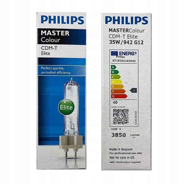 žárovka Philips Cdm-t 35W 942 G12 1CT lampa MASTERColour Elite 4200K