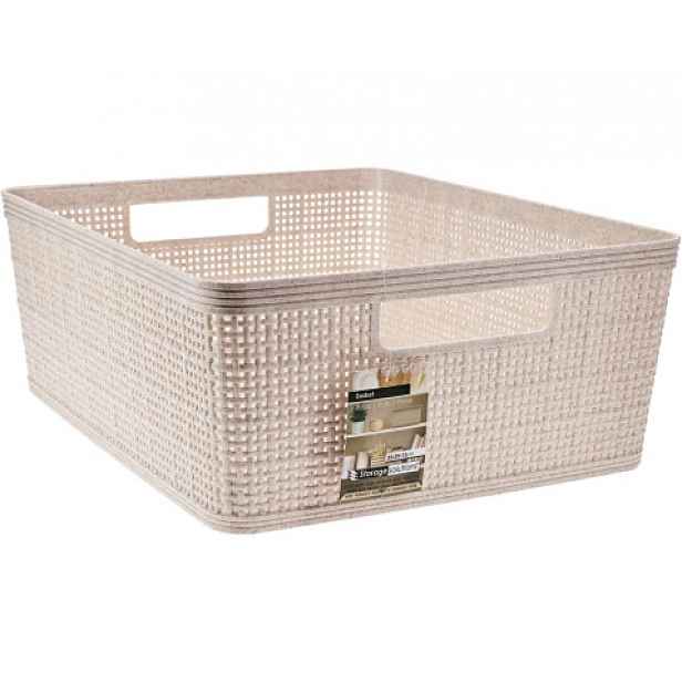 Úložný košík 35x13x29 cm, béžový