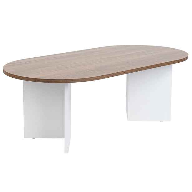 Konferenční stolek Sable Walnut White