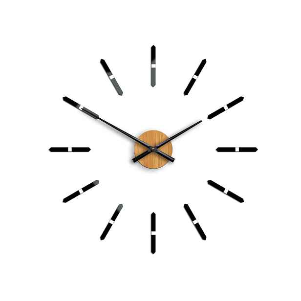 ModernClock 3D nalepovací hodiny Sonne černé