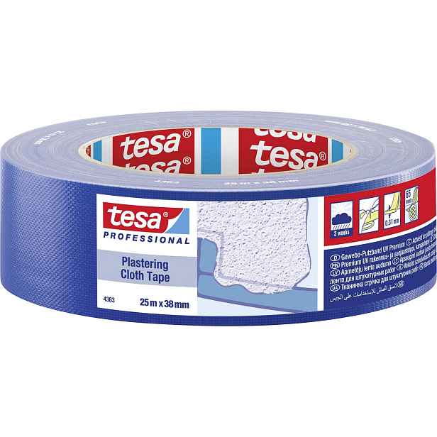 Páska maskovací Tesa 4363 38 mm/25 m modrá