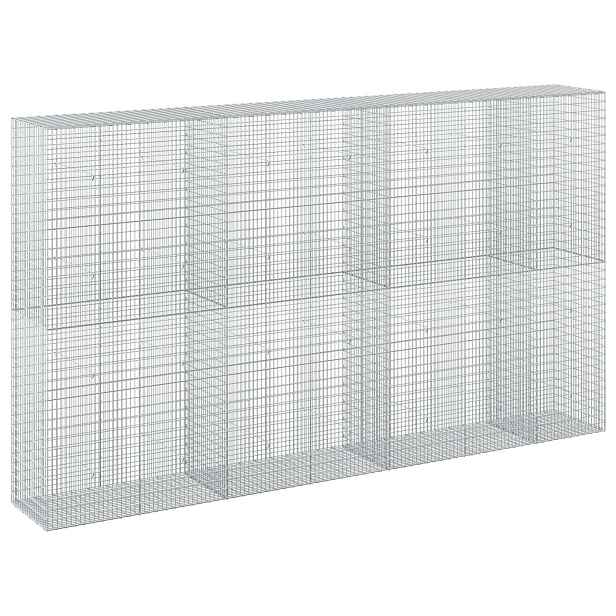 vidaXL Gabion s drátem 3,5 mm a síťkou 5x2,5 cm 350x50x200 cm