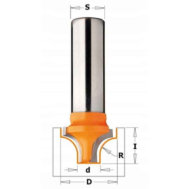 Cmt 965.903.11 Fréza Hm D=19,05 d=6,35 R=6,35 I=13 S=12 Profil=B