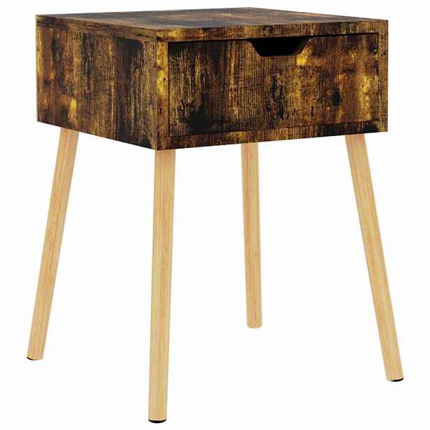 vidaXL Noční stolek kouřový dub 40 x 40 x 56 cm kompozitní dřevo