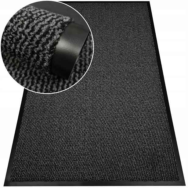 Vstupní Stěrač 60x150 Pod Dveře Černá Podložka Na Boty Podgumovaná
