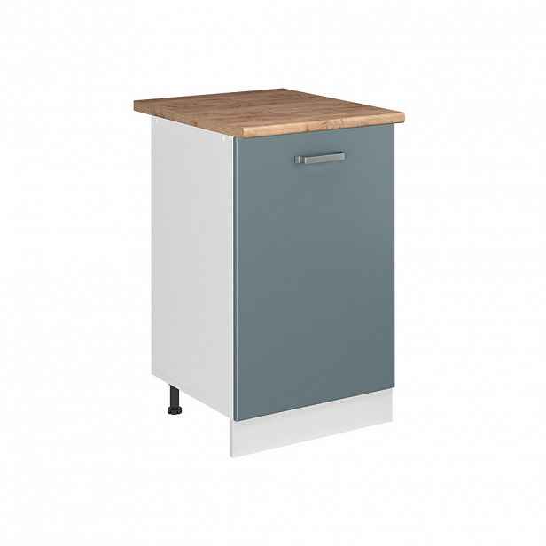 Vicco SPODNÍ SKŘÍŇKA KUCHYŇSKÉ LINKY R-Line, Modrošedá/Bílá, 50 cm pracovná doska Dub Goldkraft