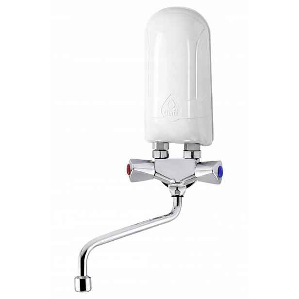 Dafi průtokový nadumyvadlový ohřívač vody 5,5 kW Baterie Metal Chrom