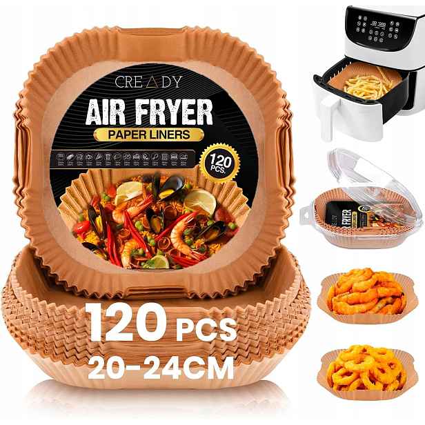 Papír na pečení Pergamenový papír do fritézy 24 cm hnědý